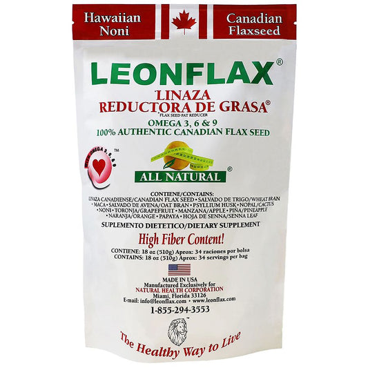 Leonflax® Canadian Flaxseed Plus Fat Reducer – 100% Natural Dietary Supplement (18 oz) Vitamins & Supplements Pasteur Pharmacy