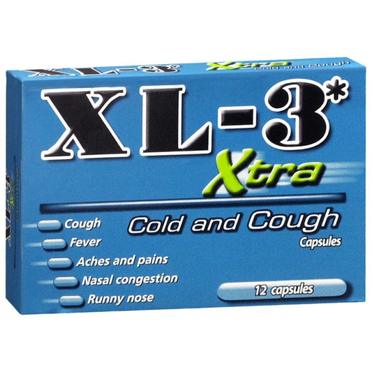Xtra XL 3 Cold And Cough, Capsules Medicine & Drugs Pasteur Pharmacy