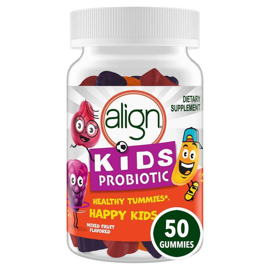 Align Kids Probiotic Gummies, Digestive Health Support, Mixed Fruit Flavor, 50 Count Vitamins & Supplements Pasteur Pharmacy