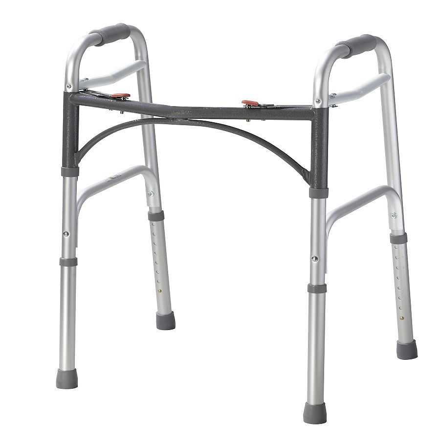 Drive Medical Deluxe Folding Walker, Two Button Walkers Pasteur Pharmacy