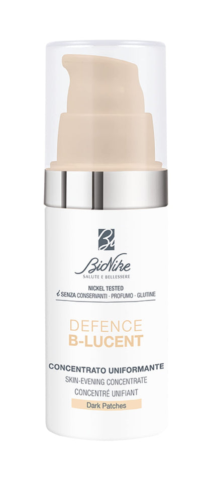 Sérum concentré éclaircissant BioNike Defence B-Lucent - Illumine et unifie le teint, 30 ml