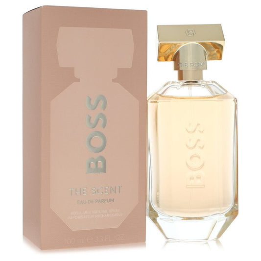 Boss The Scent by Hugo Boss Eau De Parfum Refillable Spray 3.3 oz (Women) Hugo Boss Hugo Boss