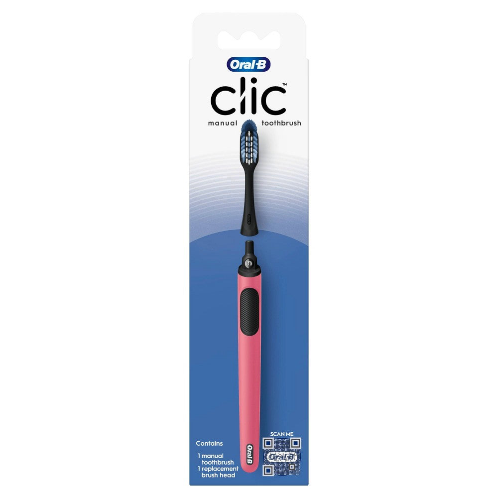 Oral B Clic Toothbrush Handle With Replaceable Brush Head - 1ct Toothbrushes Pasteur Pharmacy