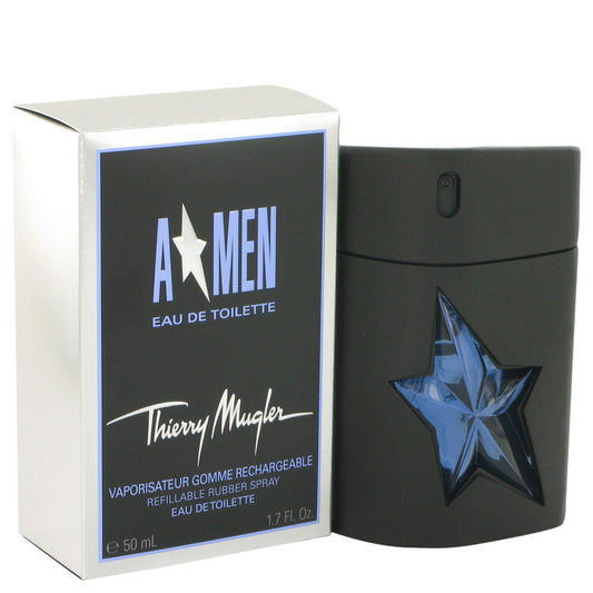 Angel by Thierry Mugler Eau De Toilette Spray Refillable (Rubber Flask) 1.7 oz (Men) Thierry Mugler Thierry Mugler