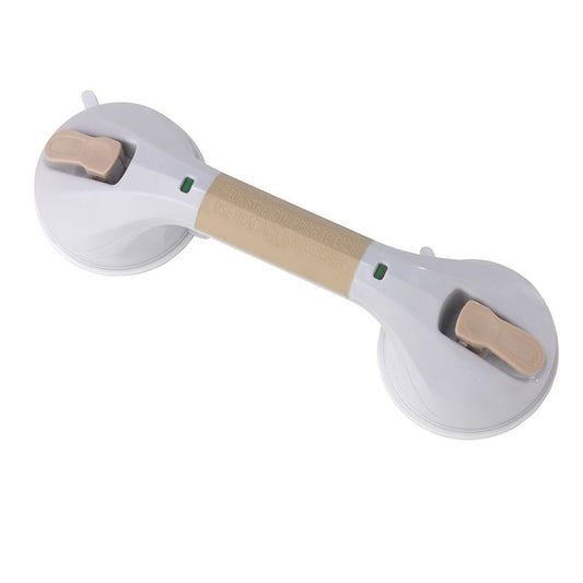 Drive Medical Suction Cup Grab Bar 12 Inch, White And Beige Safety Grab Bars Pasteur Pharmacy