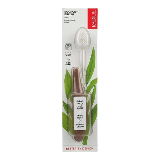 Radius Source Floss Brush Super Soft Replaceable Head Toothbrush (Assorted Colors) Toothbrush Pasteur Pharmacy