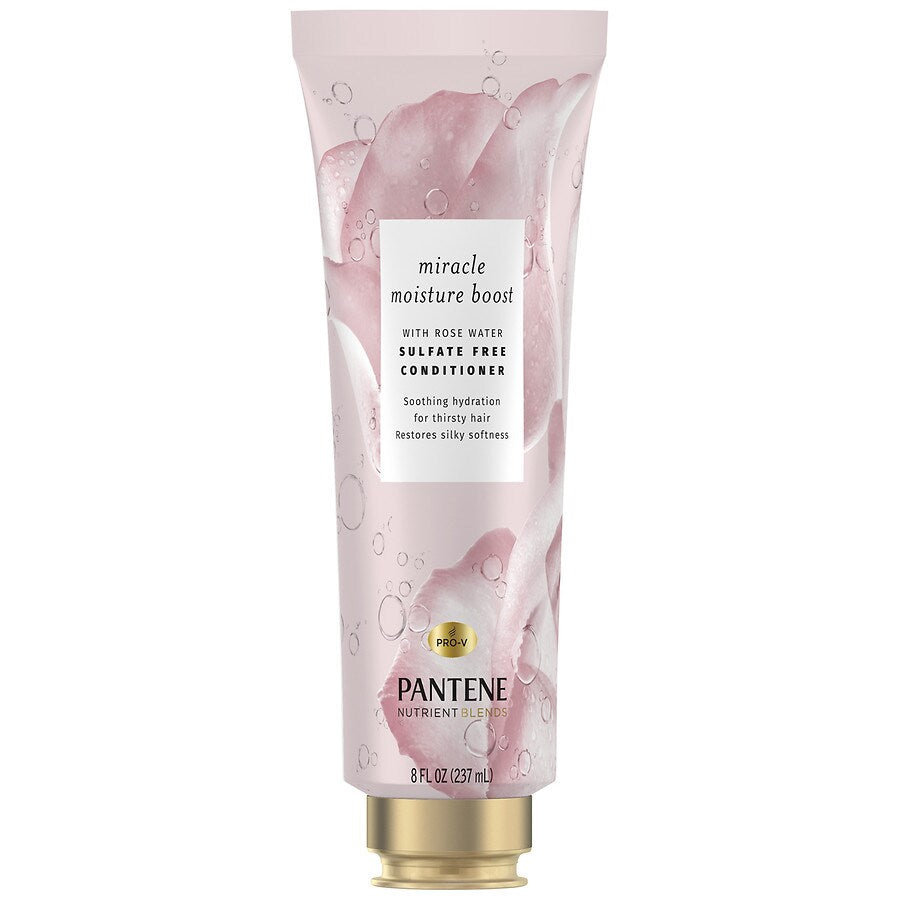 Pantene Nutrient Blends Miracle Moisture Boost Rose Water Conditioner For Dry Hair, Sulfate Free Shampoo & Conditioner Pasteur Pharmacy