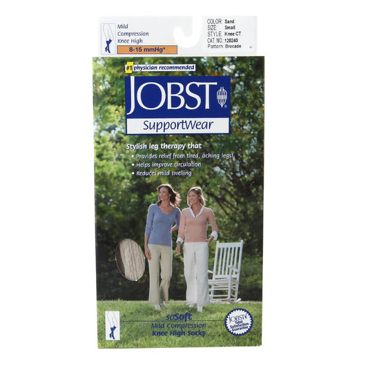 Jobst SupportWear SoSoft Mild Compression Socks Knee High 8-15mmHg Sand Small 1 Pr Personal Care Pasteur Pharmacy