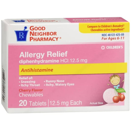 GNP DIPHENHYDRAMINE HCL ORAL SOLUTION, CHERRY, 4OZ Medicine & Drugs Pasteur Pharmacy