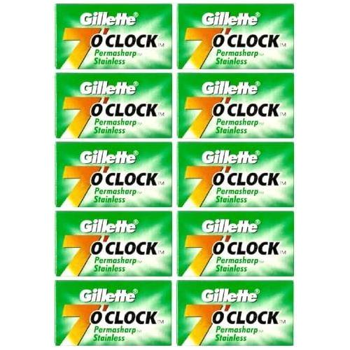 Gillette 7 O'clock Super Stainless Double Edge Razor Blades - 20x5 Pack Razor Blades Pasteur Pharmacy