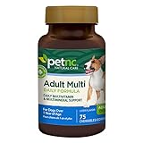 PetNC Natural Care Pet-Vite Dogs Chewables Savory Flavor 75 Chews Vitamins & Supplements Pasteur Pharmacy