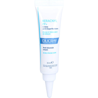 Crema calmante Ducray Keracnyl PP+ para pieles con tendencia acneica - 30 ml, reduce las imperfecciones y las manchas