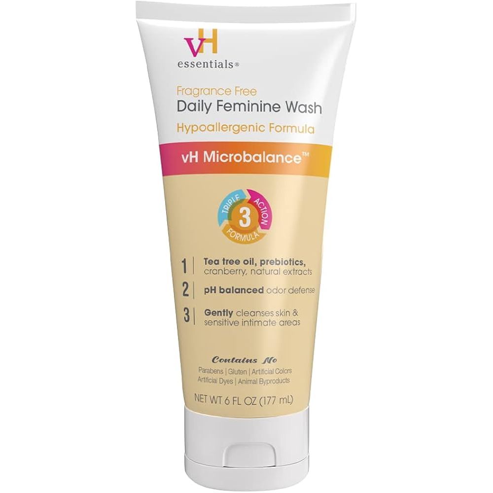 vH Essentials Daily Feminine Wash Tea Tree Oil, Prebiotics & Lactic Acid 6 Oz Personal Care Pasteur Pharmacy
