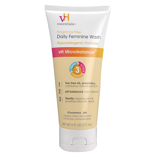 vh essentials Daily Feminine Wash, Fragrance Free, 6 fl oz Personal Care Pasteur Pharmacy