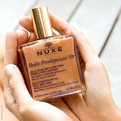 Nuxe Huile Prodigieuse OR - Aceite seco nutritivo para rostro, cuerpo y cabello - 100 ml