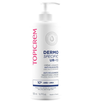 Crema hidratante corporal Topicrem - Crema alisadora anti-rugosidad para piel seca, sin parabenos, 16.91 fl oz