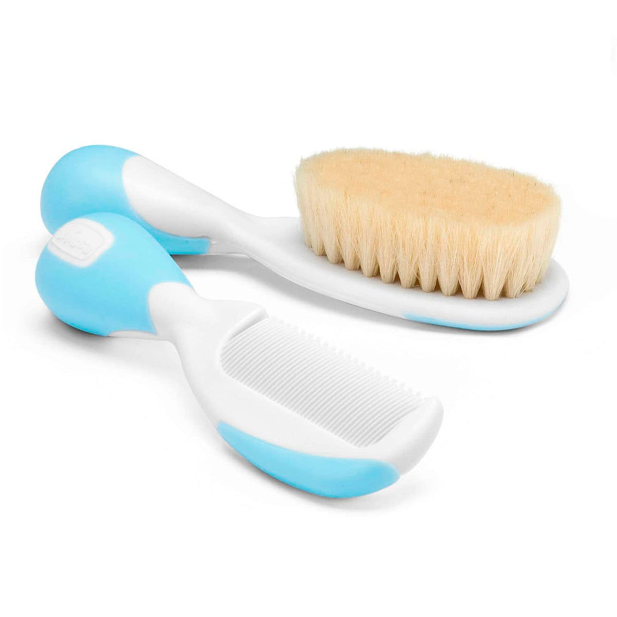 Chicco Baby Hair Brush and Comb Set - Gentle Hair Care for Newborns and Infants