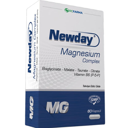 Complejo de Magnesio Newday - 60 Cápsulas