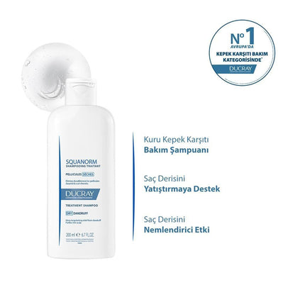 Champú anticaspa para cabello graso Ducray Squanorm 200 ml