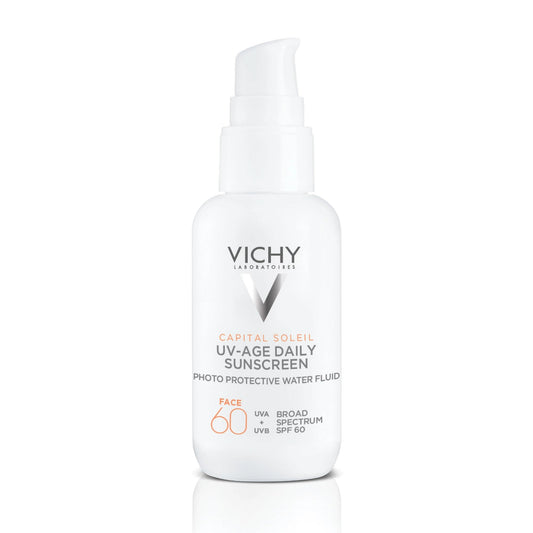 Vichy Ideal Soleil Emulsion SPF 50 - Water-Resistant, Hypoallergenic Face Sunscreen for Sensitive & Oily Skin