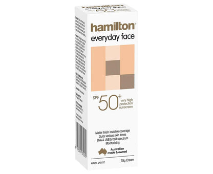 Crema facial de uso diario Hamilton FPS50+ 75g