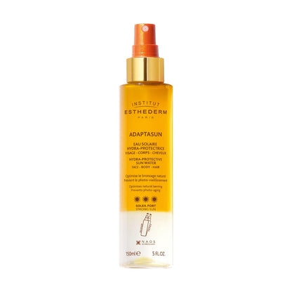 Eau Solaire Hydra-Protectrice Adaptasun Esthederm - 150 ml Protection solaire pour le visage, le corps et les cheveux