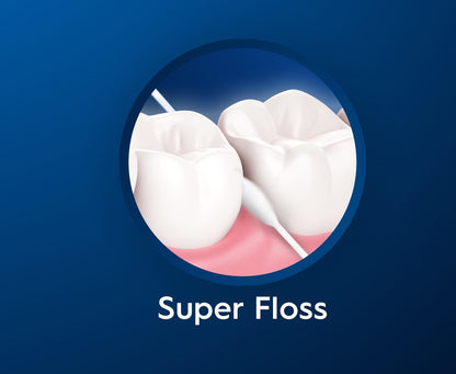 Seda dental Oral-B Superfloss: ideal para aparatos de ortodoncia e implantes