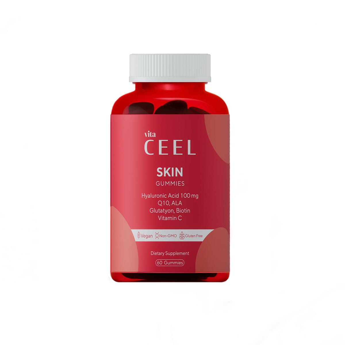 Vita CEEL Skin 60 Gummies - Skin Health Support | Strawberrry Flavor