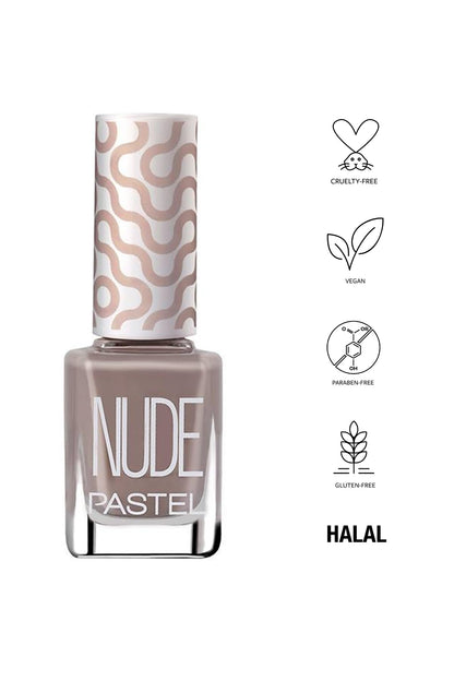 Esmalte de uñas vegano Pastel - Libre de crueldad, tono nude 759 libre de tóxicos, 13 ml