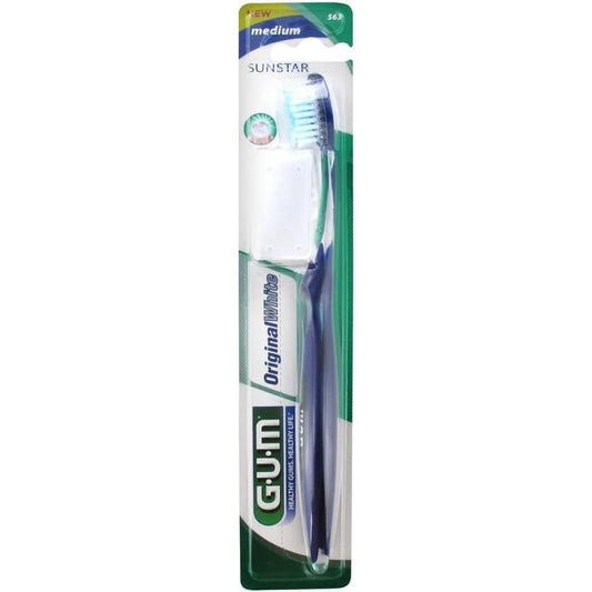 GUM Original White 563 Medium Toothbrush - Blue Medium Toothbrush Pasteur Pharmacy