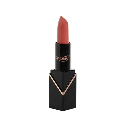 PuroBio Semi-Matte Lipstick - Paraben-Free, Moisturizing Lip Color with Full Coverage - Italian Mineral Makeup