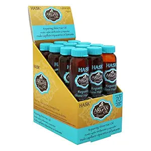Hask Argan Oil Repairing Shine Hair Oil 12x 0.62 Oz Hair Styling Pasteur Pharmacy