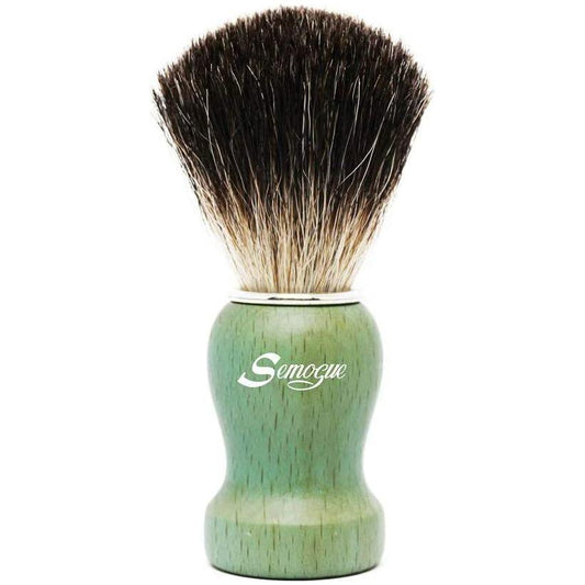 Semogue Pharos-c3 Pure Black Badger Shaving Brush - Ocean Green Shaving Brush Pasteur Pharmacy