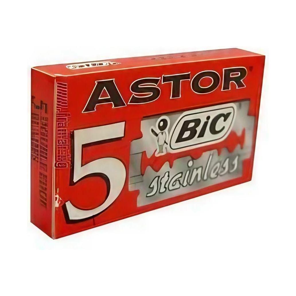 Bic Astor Stainless Double Edge Razor Blades - 5 Pack Razor Blades Pasteur Pharmacy