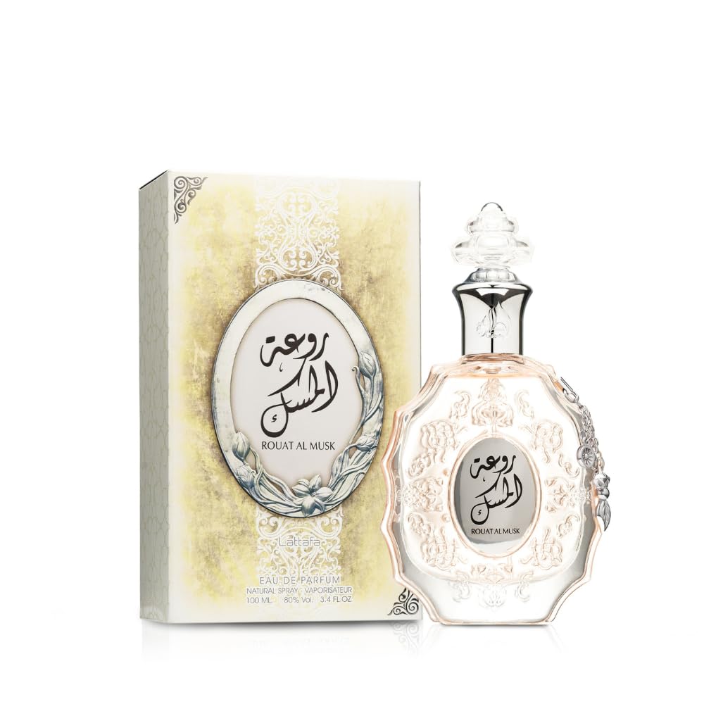 Lattafa Rouat Al Musk by Lattafa Eau De Parfum Spray (Unisex) 3.4 oz (Women) Lattafa Lattafa