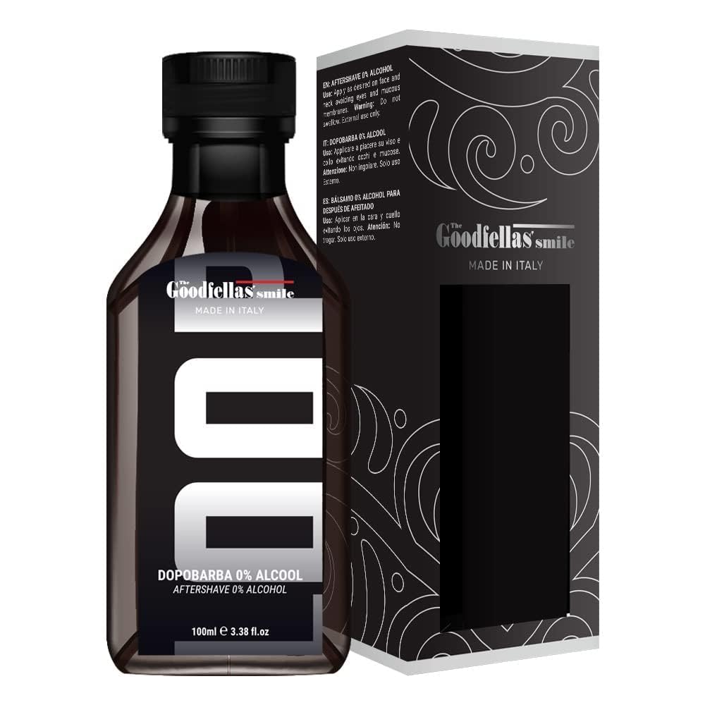 The Goodfellas' Smile Amber Fougere Shaving Collection Shaving Set Pasteur Pharmacy (No Alcohol) Aftershave Splash 3.38 oz