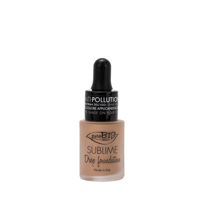 Base de maquillaje PuroBio Sublime Drop: maquillaje natural y rico en antioxidantes para una cobertura impecable
