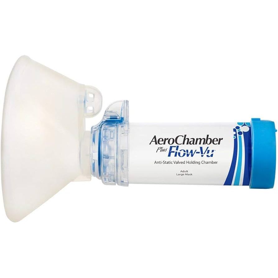 AeroChamber Plus Flow-Vu Anti-Static Valved Holding Chamber (VHC) with Large Mask Respiratory Care Pasteur Pharmacy