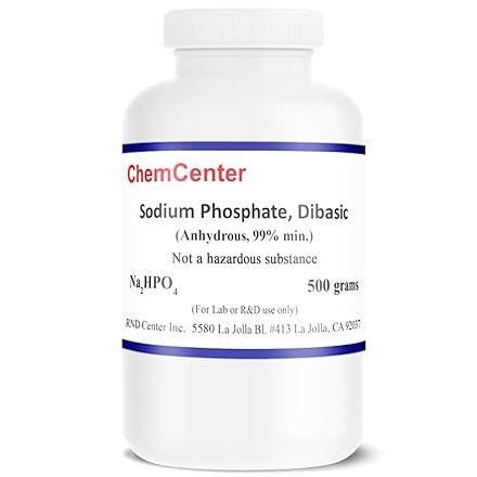 Sodium Phosphate Dibasic Anhydrous Powder, 500 Grams Science & Laboratory Pasteur Pharmacy