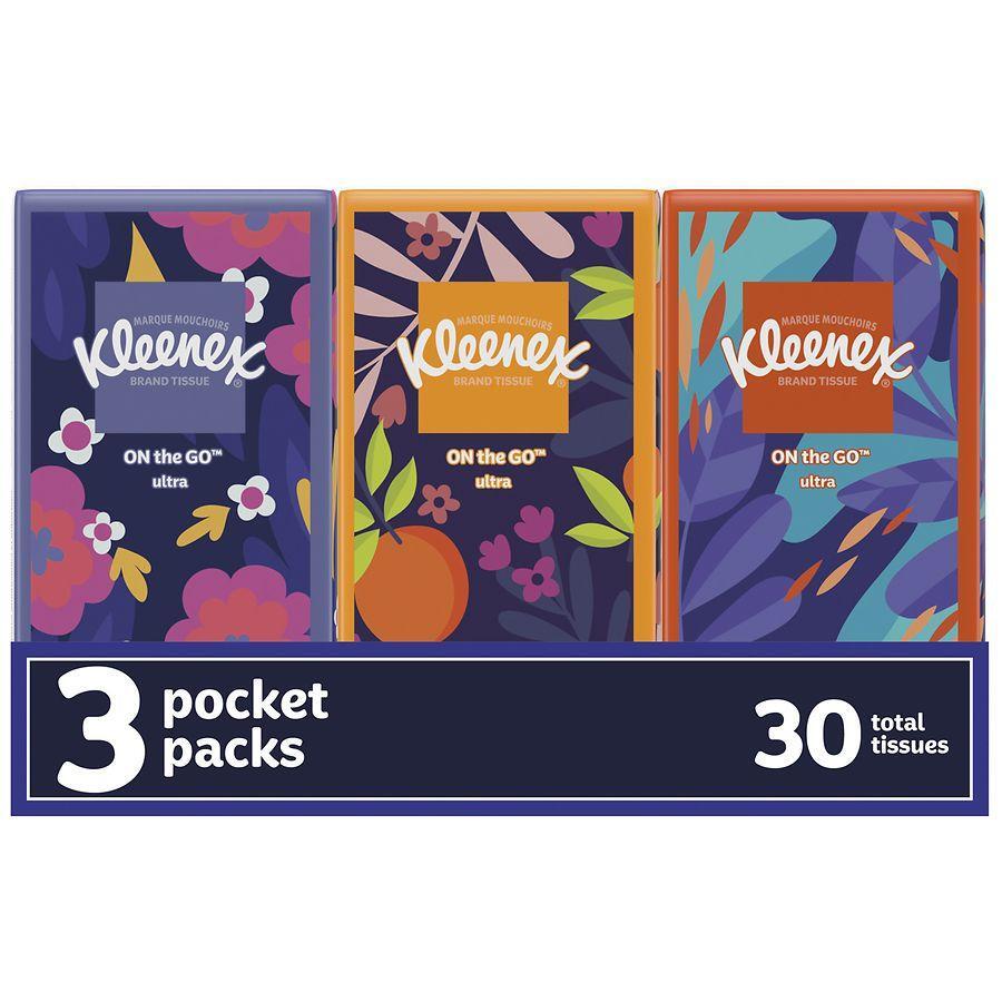 Kleenex On-The-Go Facial Tissues Travel Packs
