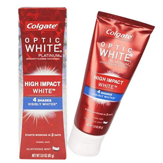 Colgate Optic White Platinum High Impact Whitening Toothpaste - 3oz Toothpaste Pasteur Pharmacy