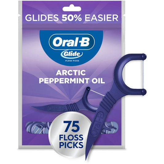 Oral-B Glide Arctic Peppermint Oil Dental Floss Picks Mint Dental Floss Pasteur Pharmacy