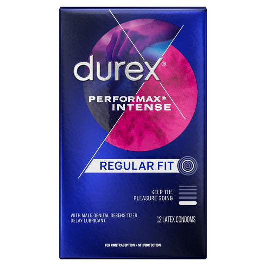 Préservatifs en latex Durex® Performax® Intense 5 %, boîte de 12