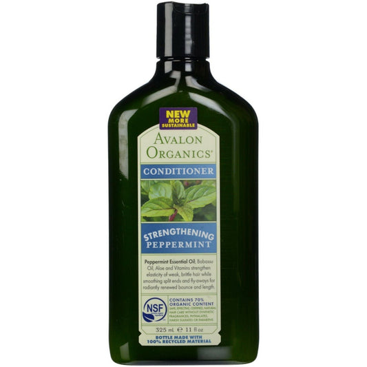 Avalon Organics Strengthening Peppermint Conditioner 325 mL Conditioners Pasteur Pharmacy
