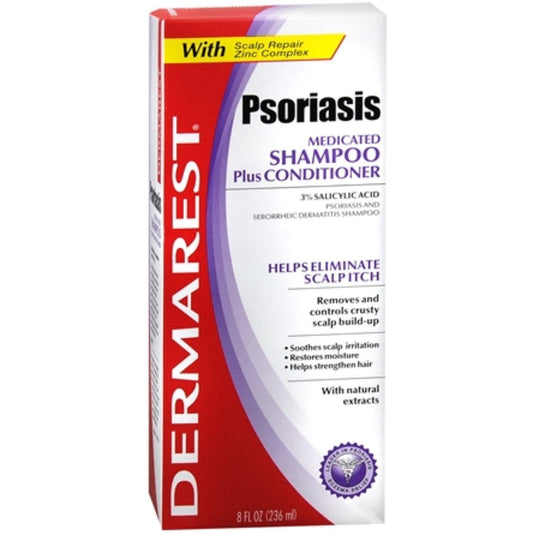 Dermarest Psoriasis Medicated Shampoo Plus Conditioner -- 8 Fl Oz Shampoo & Conditioner Pasteur Pharmacy