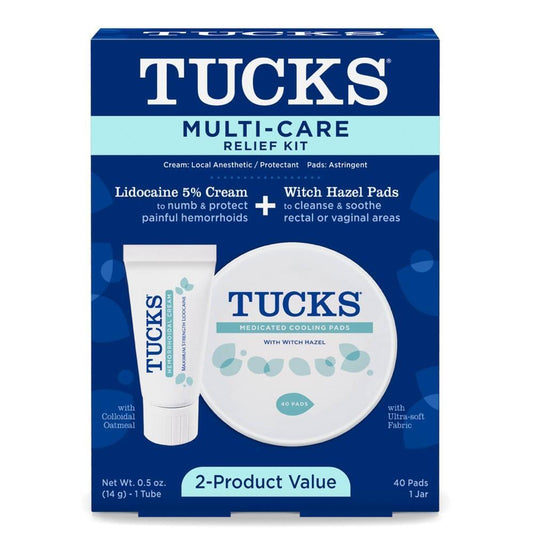 Tucks Multi Care Relief Kit, Lidocaine 5% Cream + Witch Hazel Pads Health & Beauty Pasteur Pharmacy