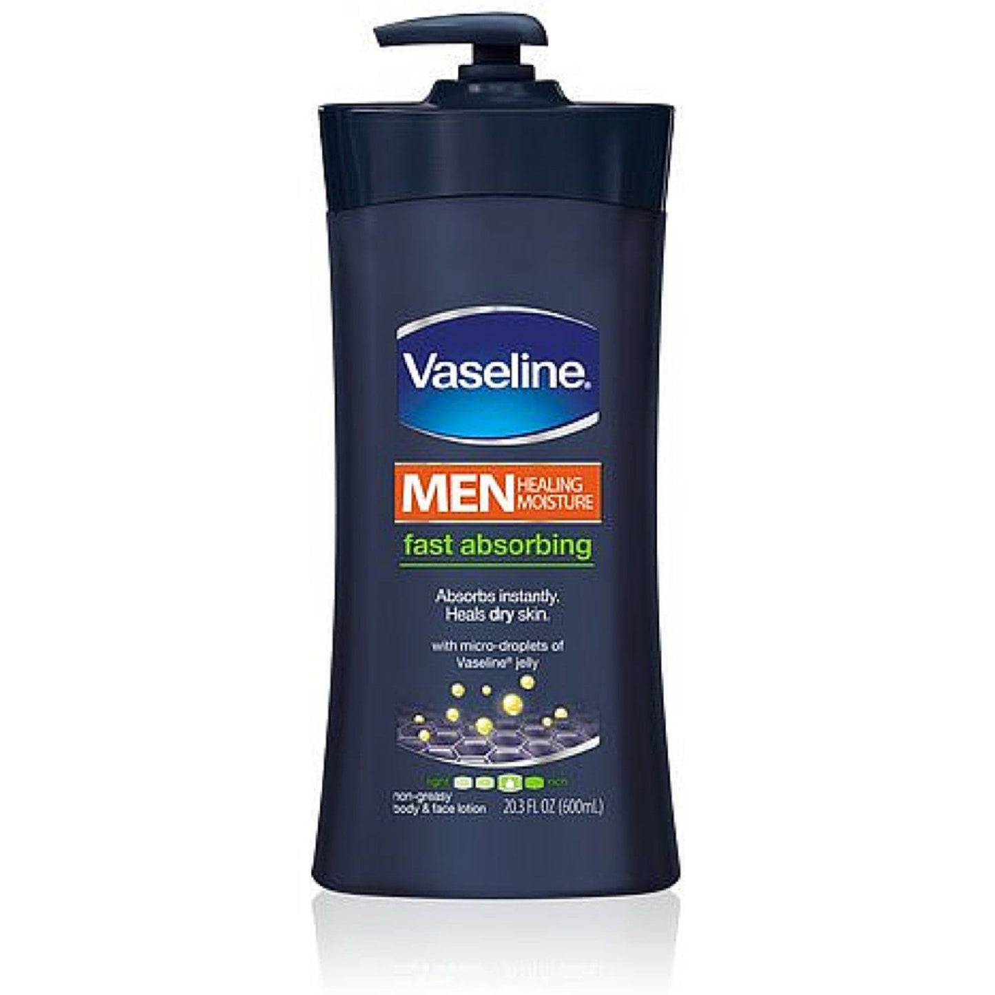 Vaseline Men Healing Moisture Fast Absorbing Body & Face Lotion 20.3oz Lotion & Moisturizer Pasteur Pharmacy
