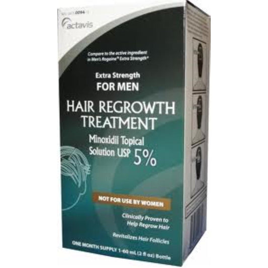 Minoxidil 5% De La Fuerza Adicional De Rebrote De Cabello Tratamiento De La Solución 60 Ml [1 Mes] Hair Loss Treatments Pasteur Pharmacy