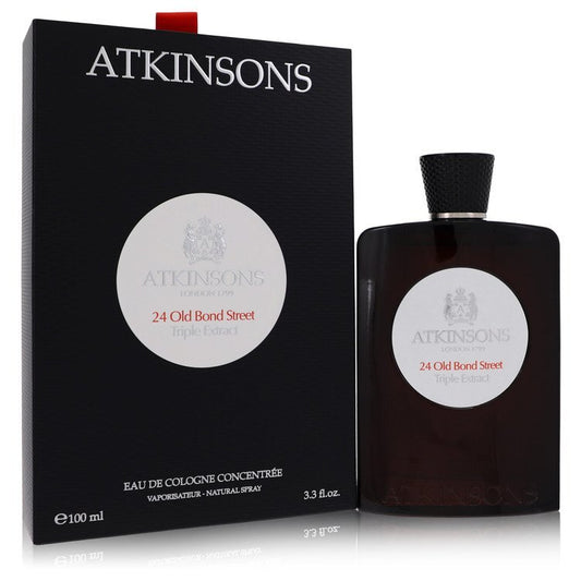 24 Old Bond Street Triple Extract by Atkinsons Eau De Cologne Concentree Spray 3.3 oz (Men) Atkinsons Atkinsons