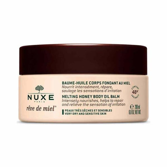 Baume-Huile Corps Fondant Miel Nuxe Rêve de Miel 200 ml - Soin naturel pour peaux sèches